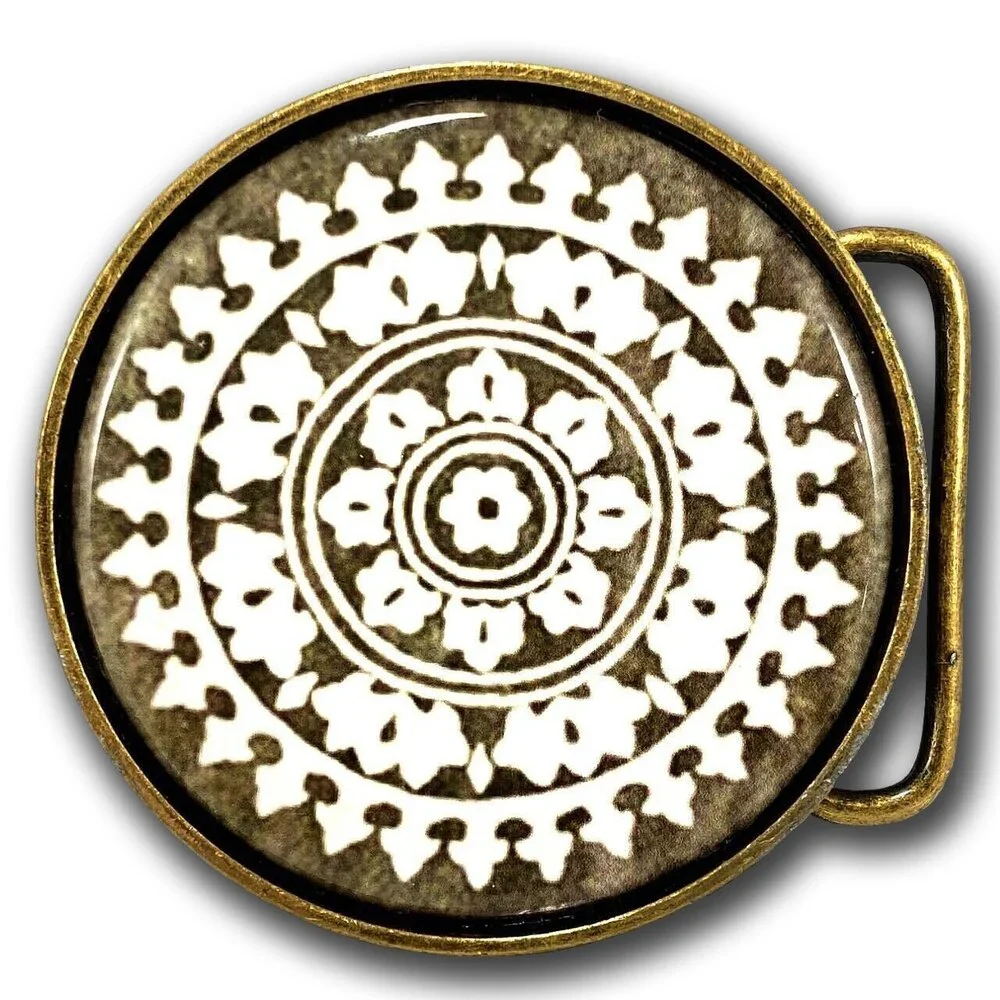 Belt Buckle Women's Modern Aztec Mayan Native USA Made By Nature‎ Girl Designs